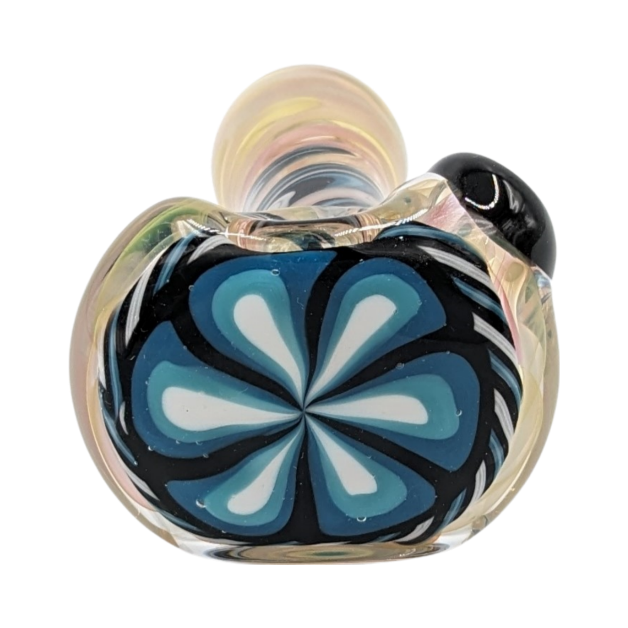 Glass Pipe | Talent Glass Works | Spoon | Color Flower | COFLSP | Millenium Smoke Shop