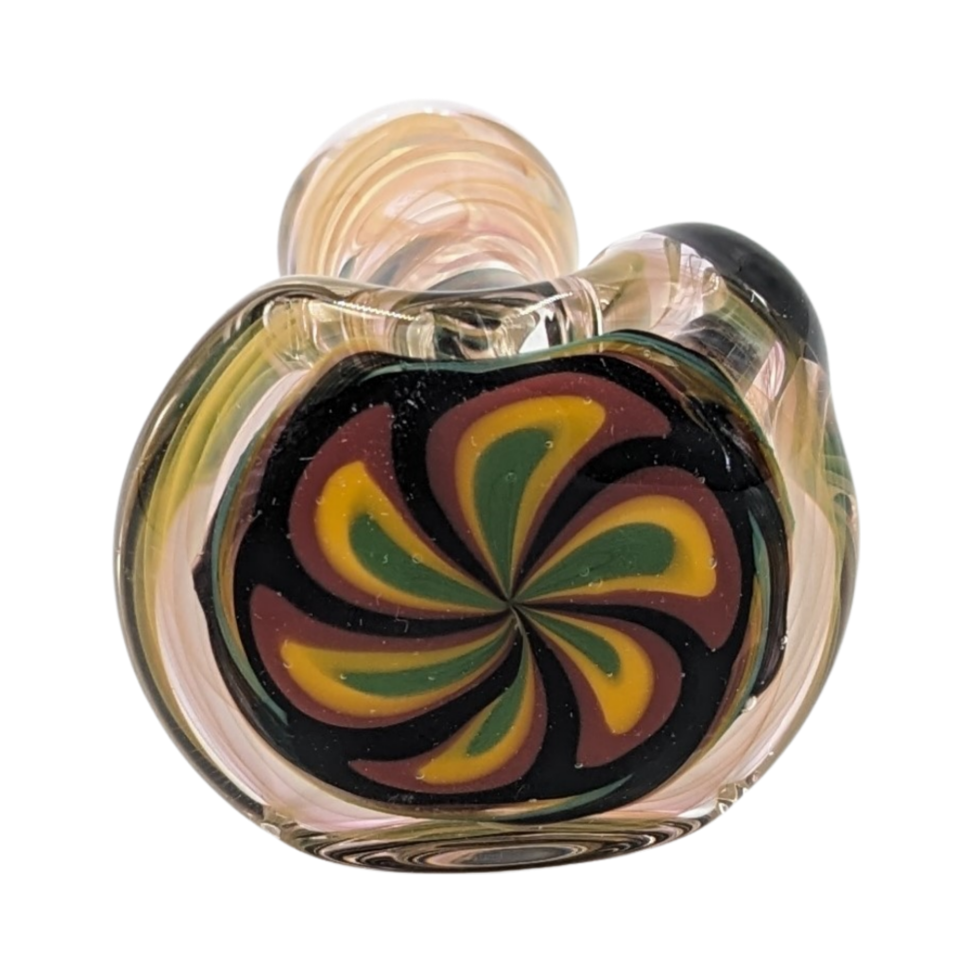 Glass Pipe | Talent Glass Works | Spoon | Color Flower | COFLSP | Millenium Smoke Shop