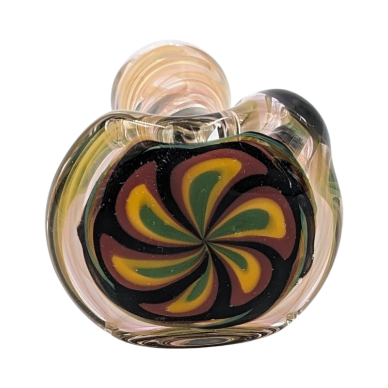 Glass Pipe | Talent Glass Works | Spoon | Color Flower | COFLSP | Millenium Smoke Shop