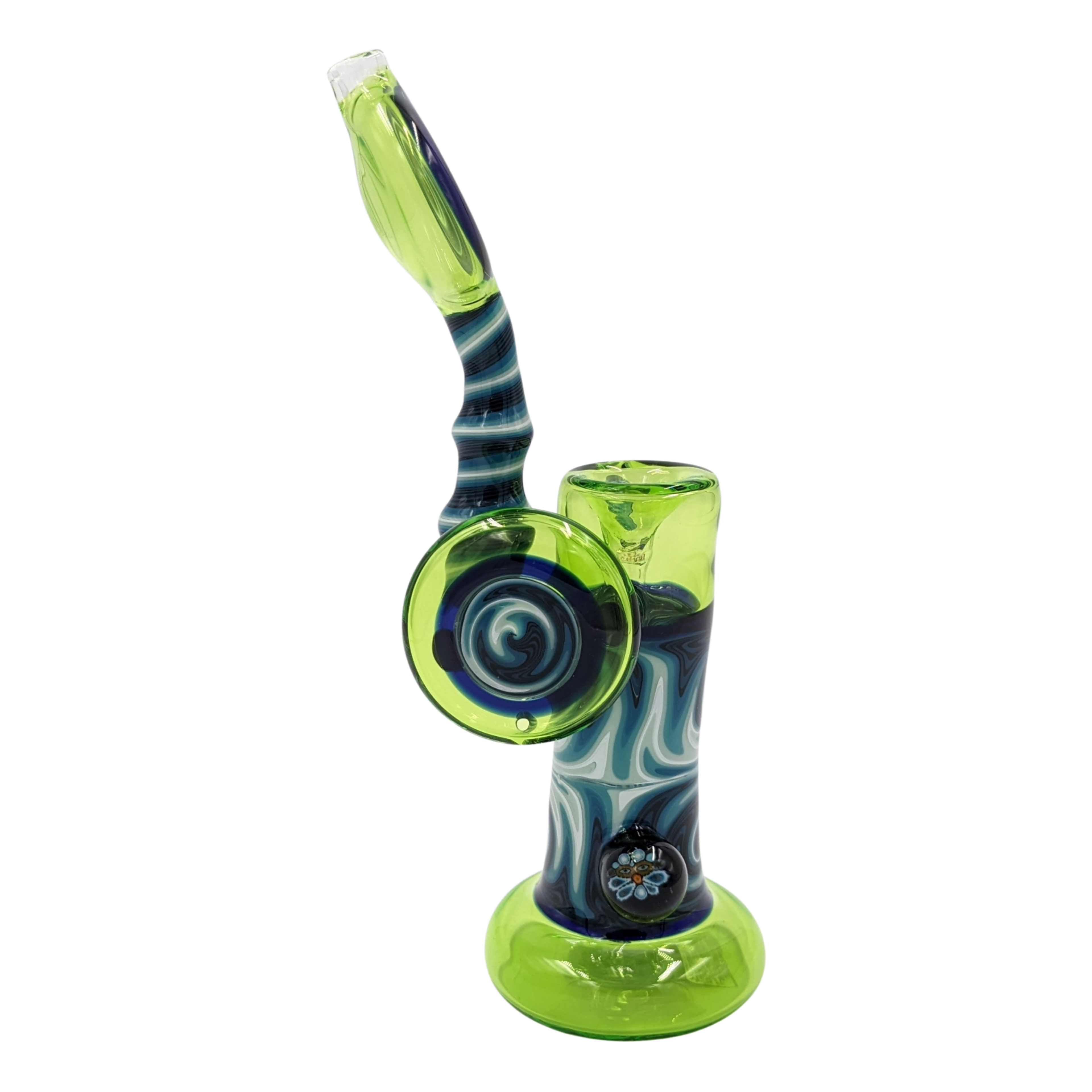 Bubbler | Realazation Glass| Reversal Line Work | Millenium Smoke Shop