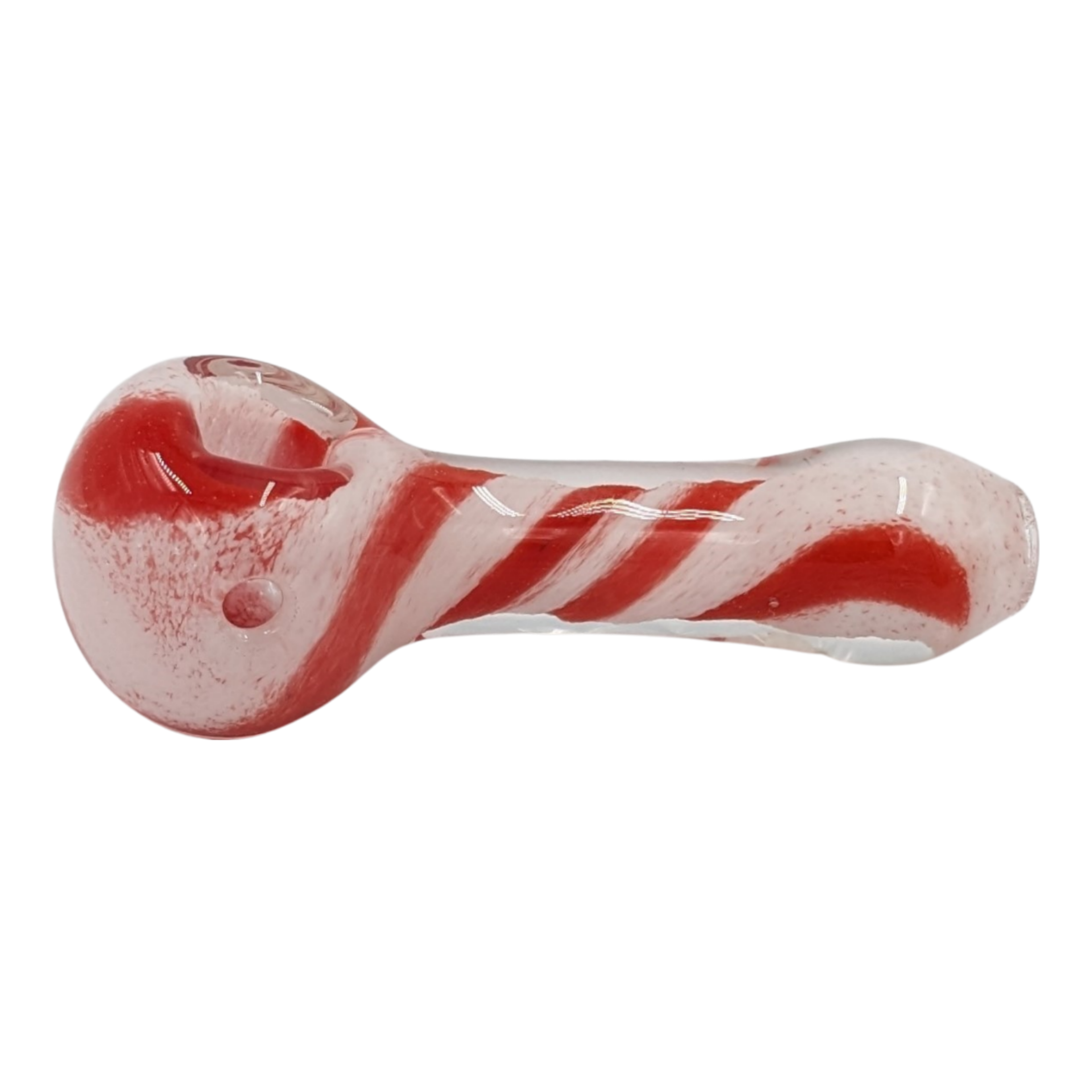 Glass Pipe | Realazation Glass | Spoon | Striped Frit | Millenium Smoke Shop