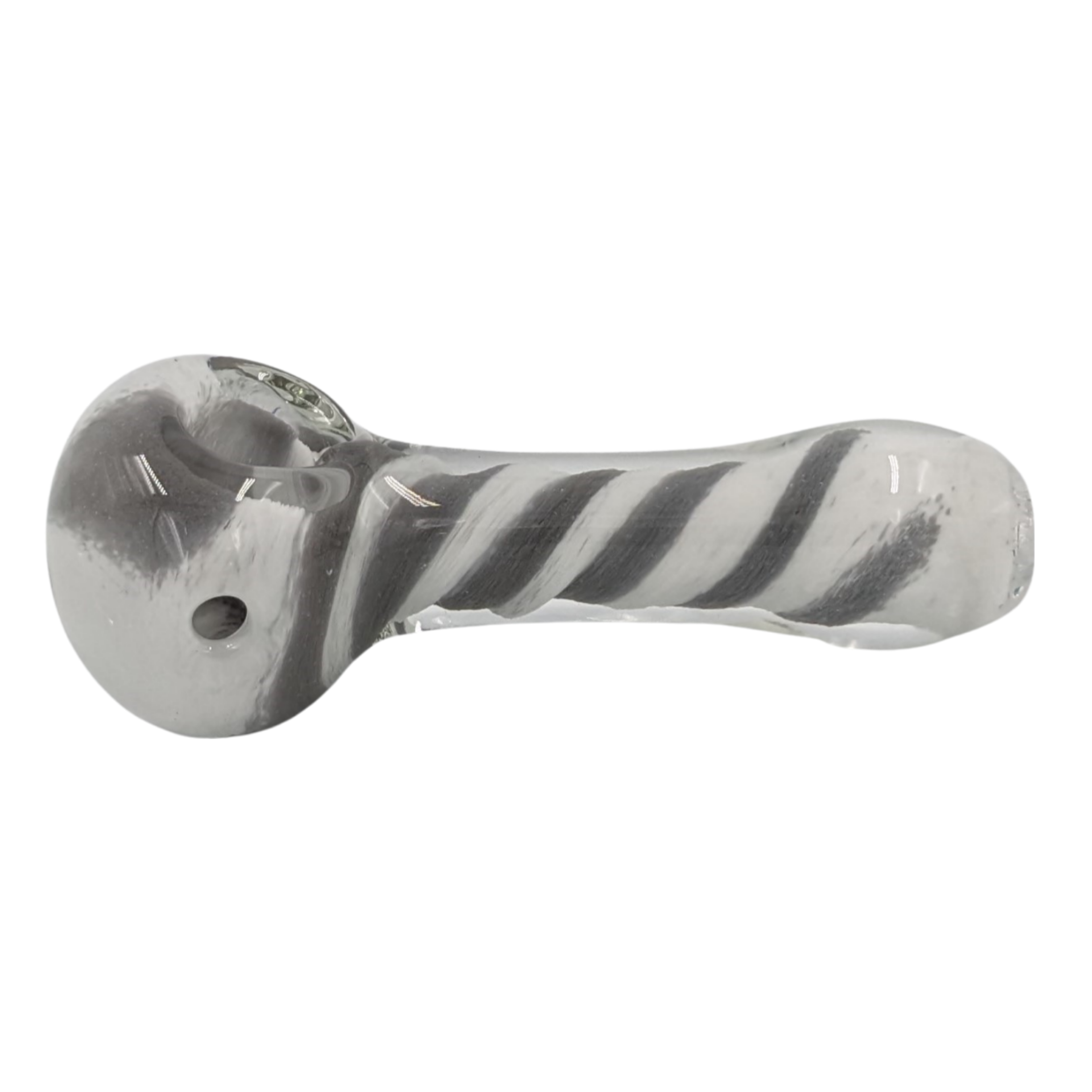 Glass Pipe | Realazation Glass | Spoon | Striped Frit | Millenium Smoke Shop