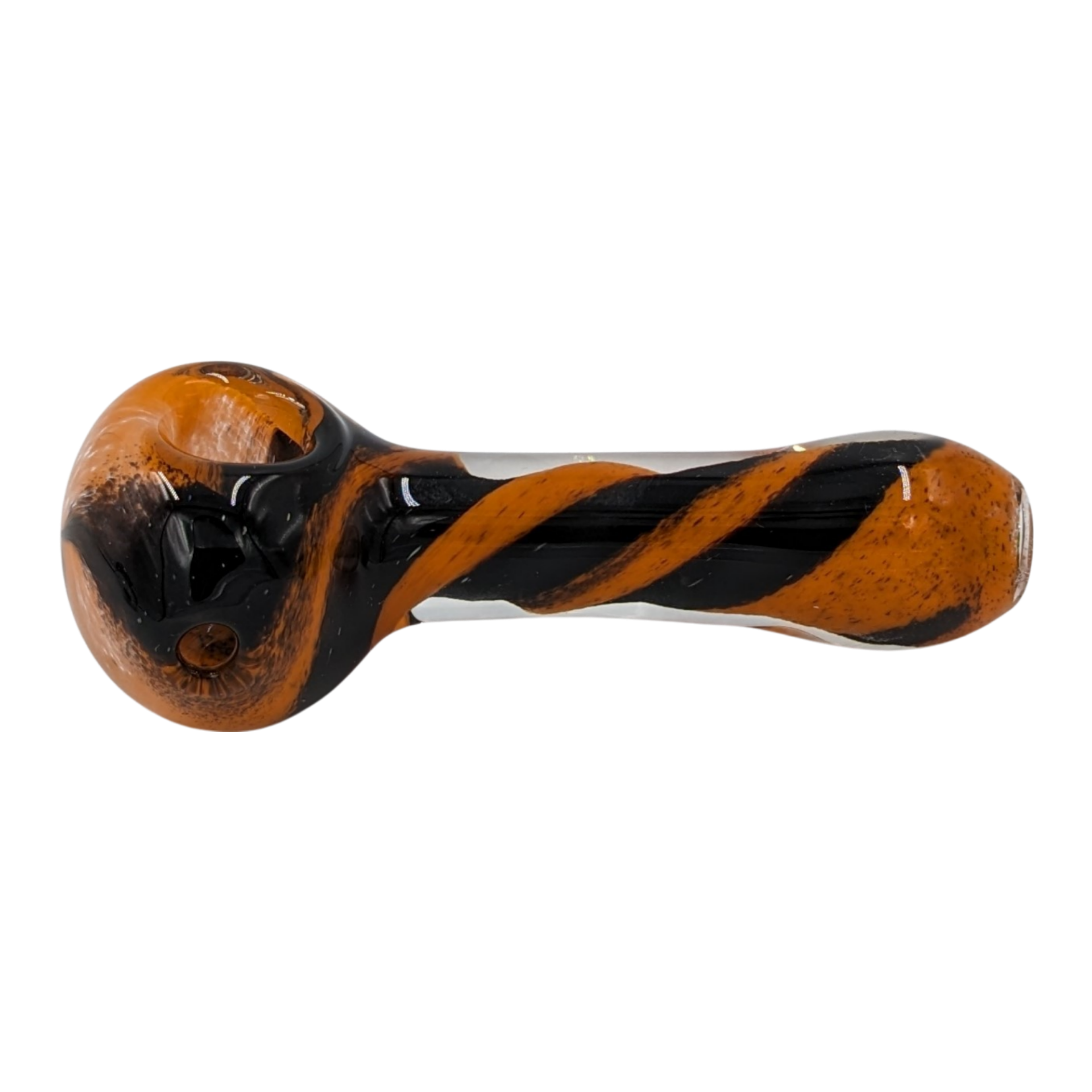 Glass Pipe | Realazation Glass | Spoon | Striped Frit | Millenium Smoke Shop