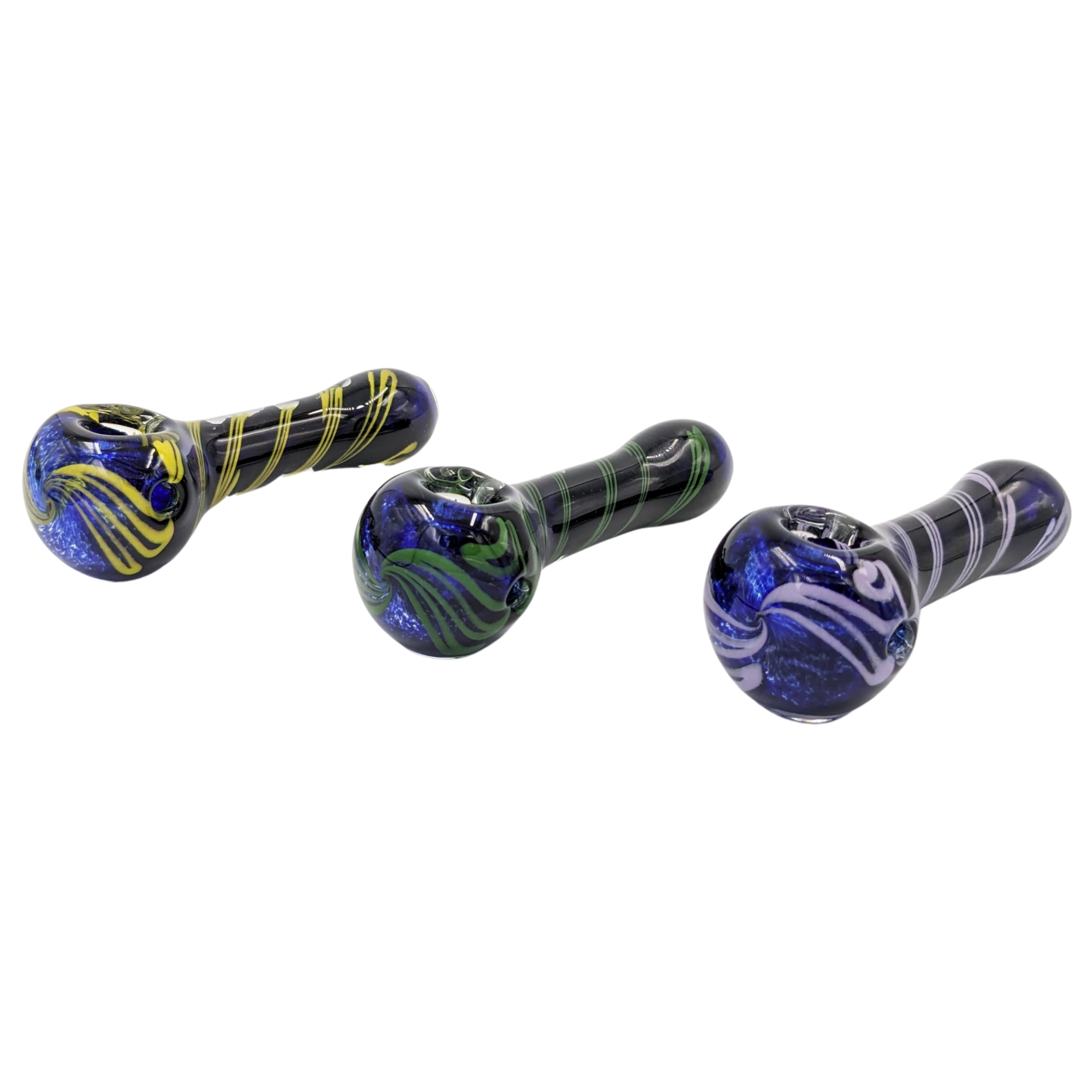 Glass Pipe | Realazation Glass | Spoon | Spiral Frit | Millenium Smoke Shop