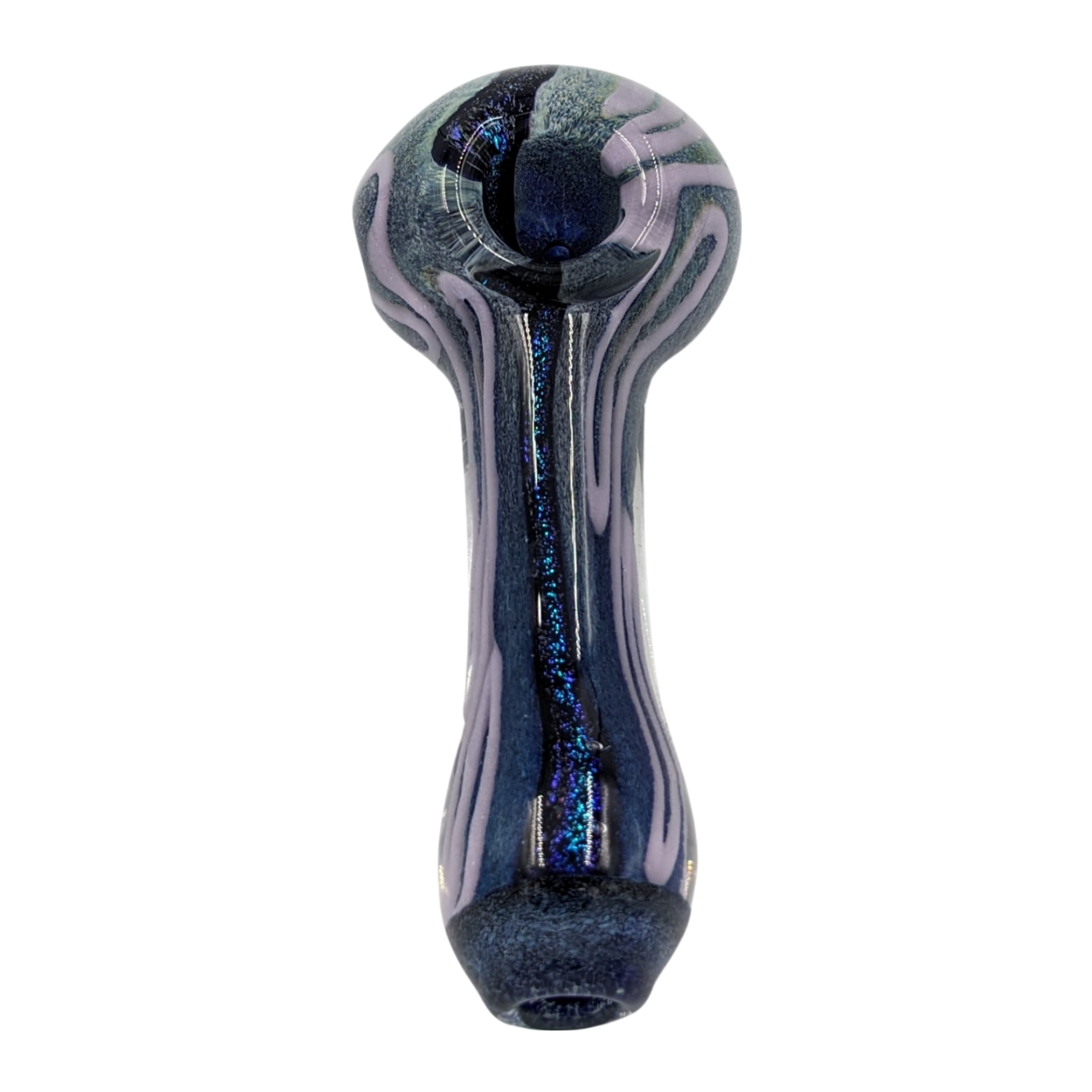 Glass Pipe | Realazation Glass | Spoon | Frit w/ Dichro Strip | Millenium Smoke Shop