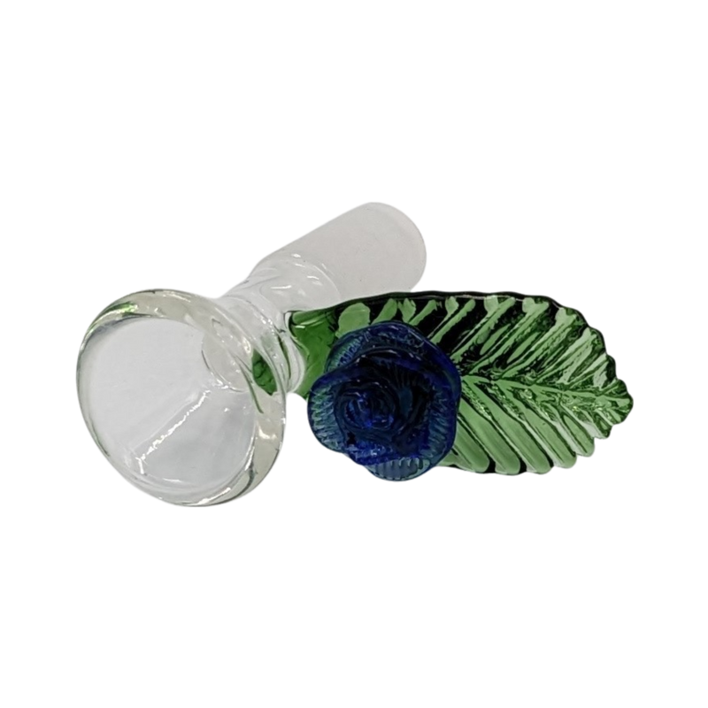 Bowl | JwJ |  Leaf w/ Flower | 14mm | Millenium Smoke Shop