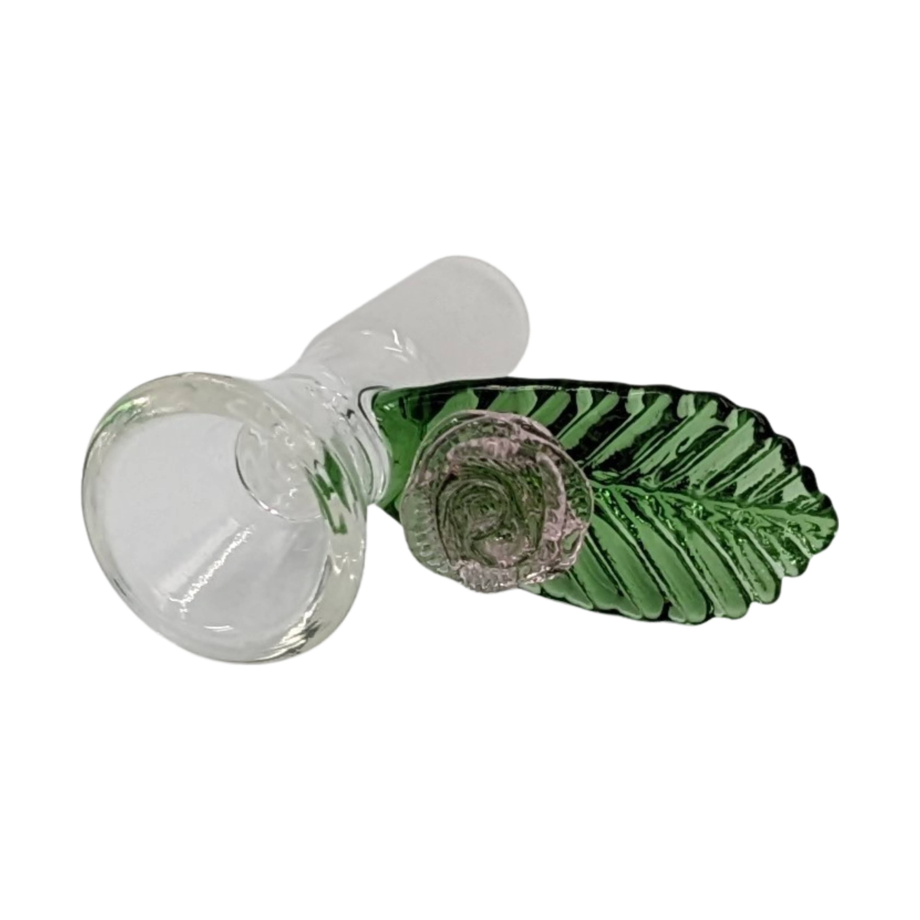 Bowl | JwJ |  Leaf w/ Flower | 14mm | Millenium Smoke Shop