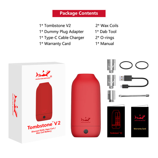 Hamilton Devices | Tombstone V2 | Dual Vape cart | Millenium Smoke Shop