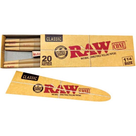 Raw: Classic Cone 1.25 20 cones | Millenium Smoke Shop