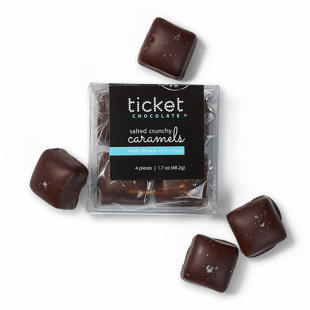 Ticket Chocolate | Salted Caramels | 4Pk