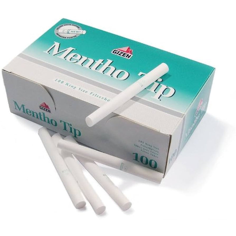 Mentho Tip - 100 King Size Filter Tubes | Millenium Smoke Shop
