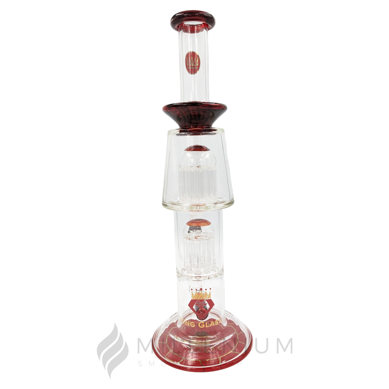 Waterpipe | King Glass | Inline and Double Tree Perc | 54778 | Millenium Smoke Shop