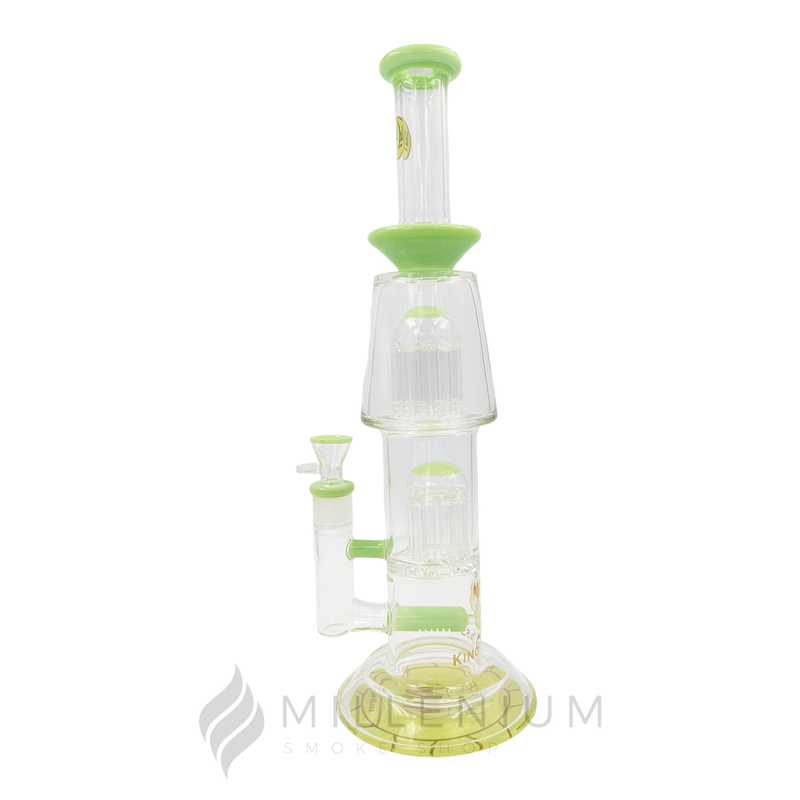 Waterpipe | King Glass | Inline and Double Tree Perc | 54778 | Millenium Smoke Shop