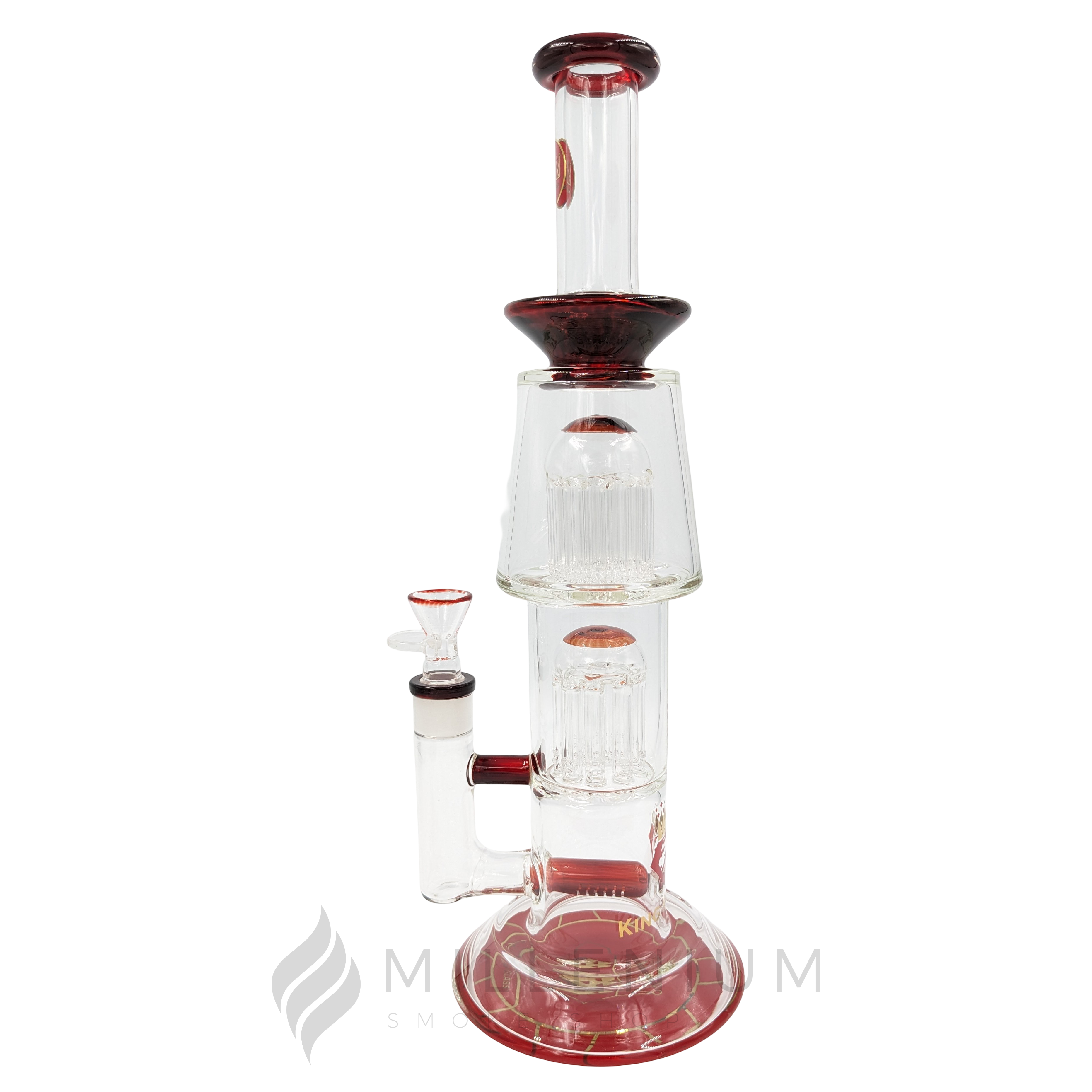 Waterpipe | King Glass | Inline and Double Tree Perc | 54778 | Millenium Smoke Shop
