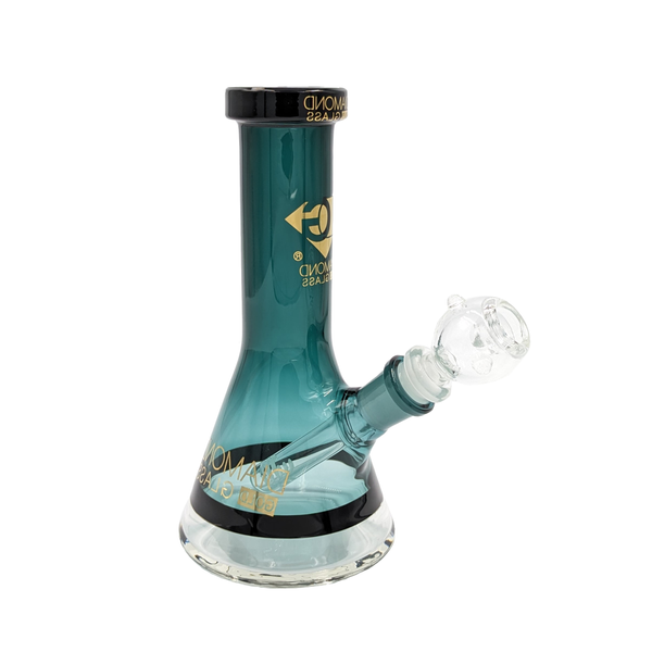 Waterpipe | Diamond Glass | DGR1019T | Teal | 14MM | Millenium Smoke Shop