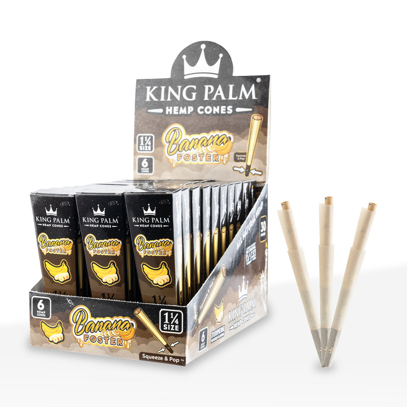 Cones | KIng Palm |  Hemp |1.25 | 6pack | Millenium Smoke Shop