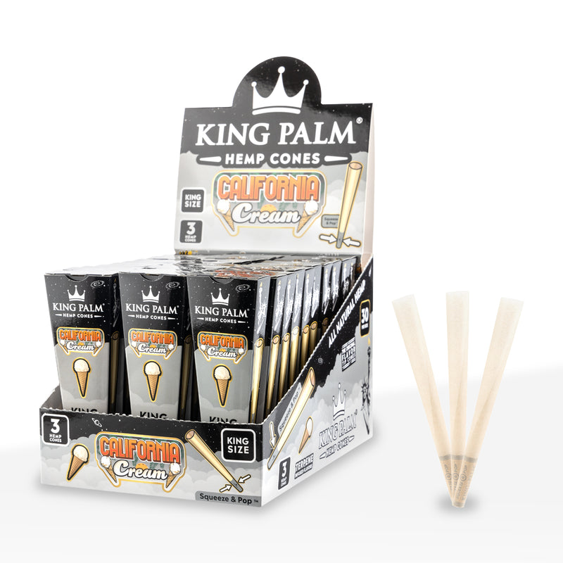 Cones | King Palm | Hemp | King Size 3pk | Millenium Smoke Shop