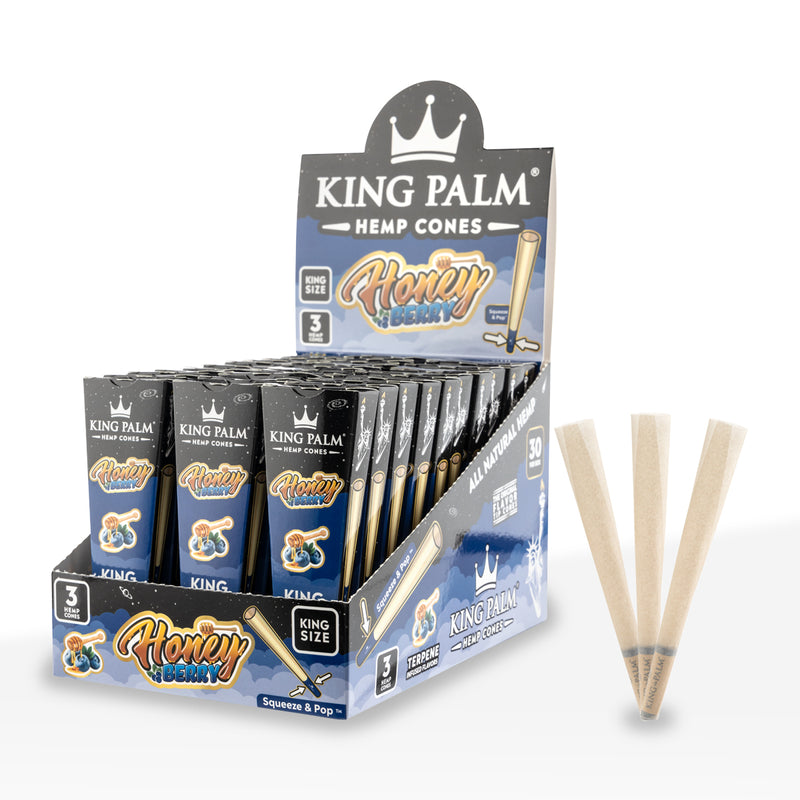 Cones | King Palm | Hemp | King Size 3pk | Millenium Smoke Shop