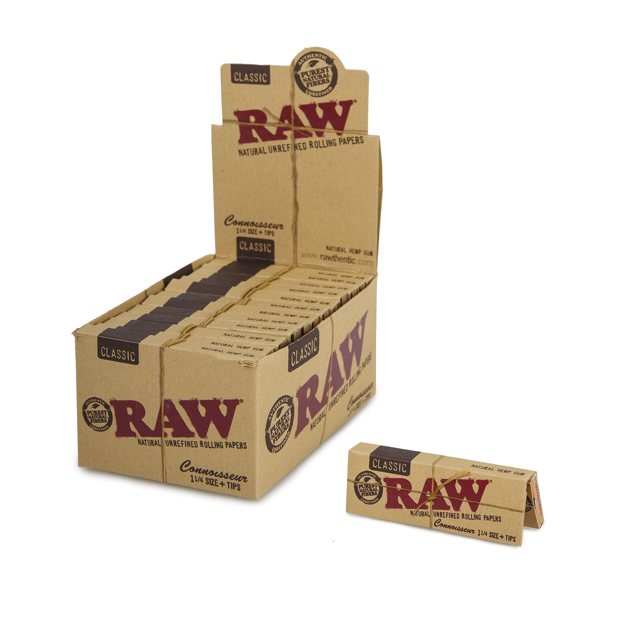 Raw: Connoisseur Classic 1.25-w/tips : 1 1/4