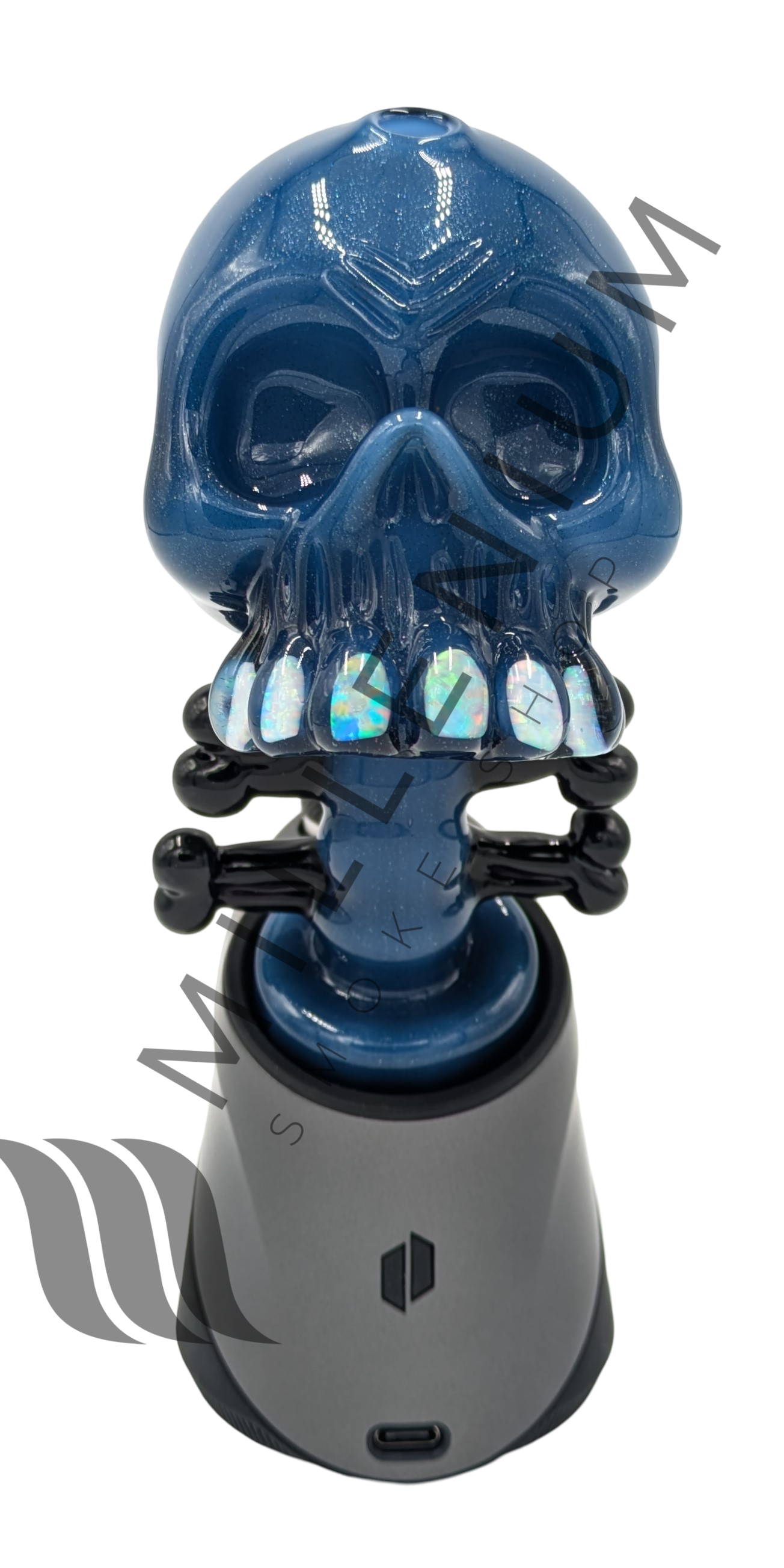 Carsten Carlile | Puffco | Dry Glass Attachment | Skull