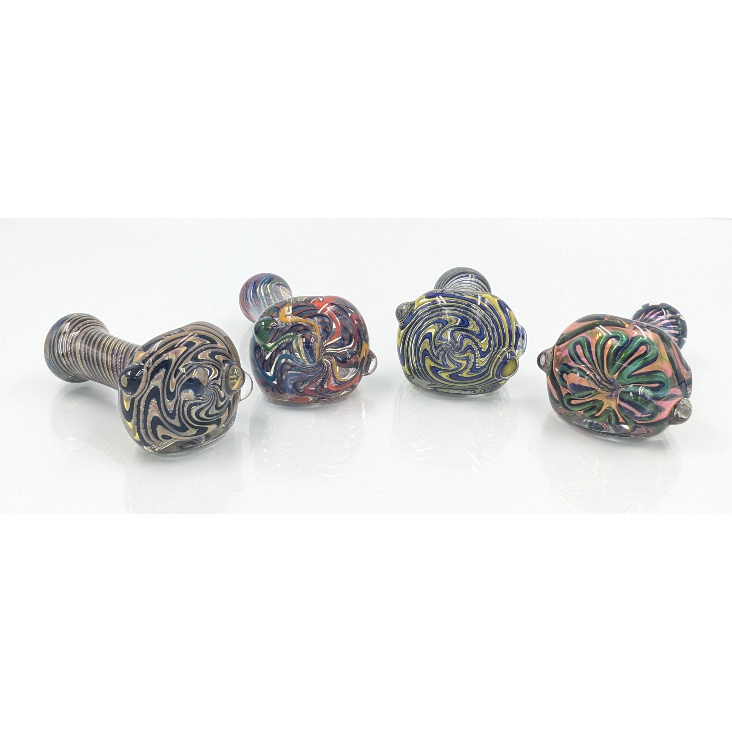 Glass Pipe | George E | Spoon | Colored Tube | Millenium Smoke Shop