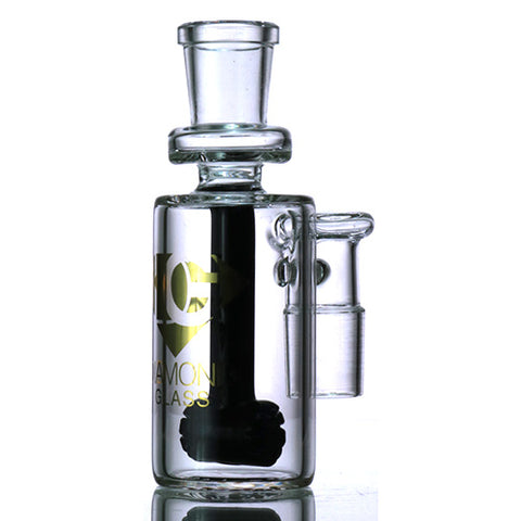 Ash Catcher | Diamond Glass | DGA095-14/90BK | Black | 14MM | Millenium Smoke Shop
