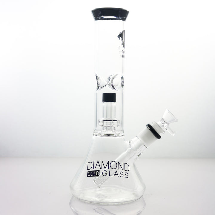 Waterpipe | Diamond Glass | DGW1008-1BK | 14mm | Millenium Smoke Shop