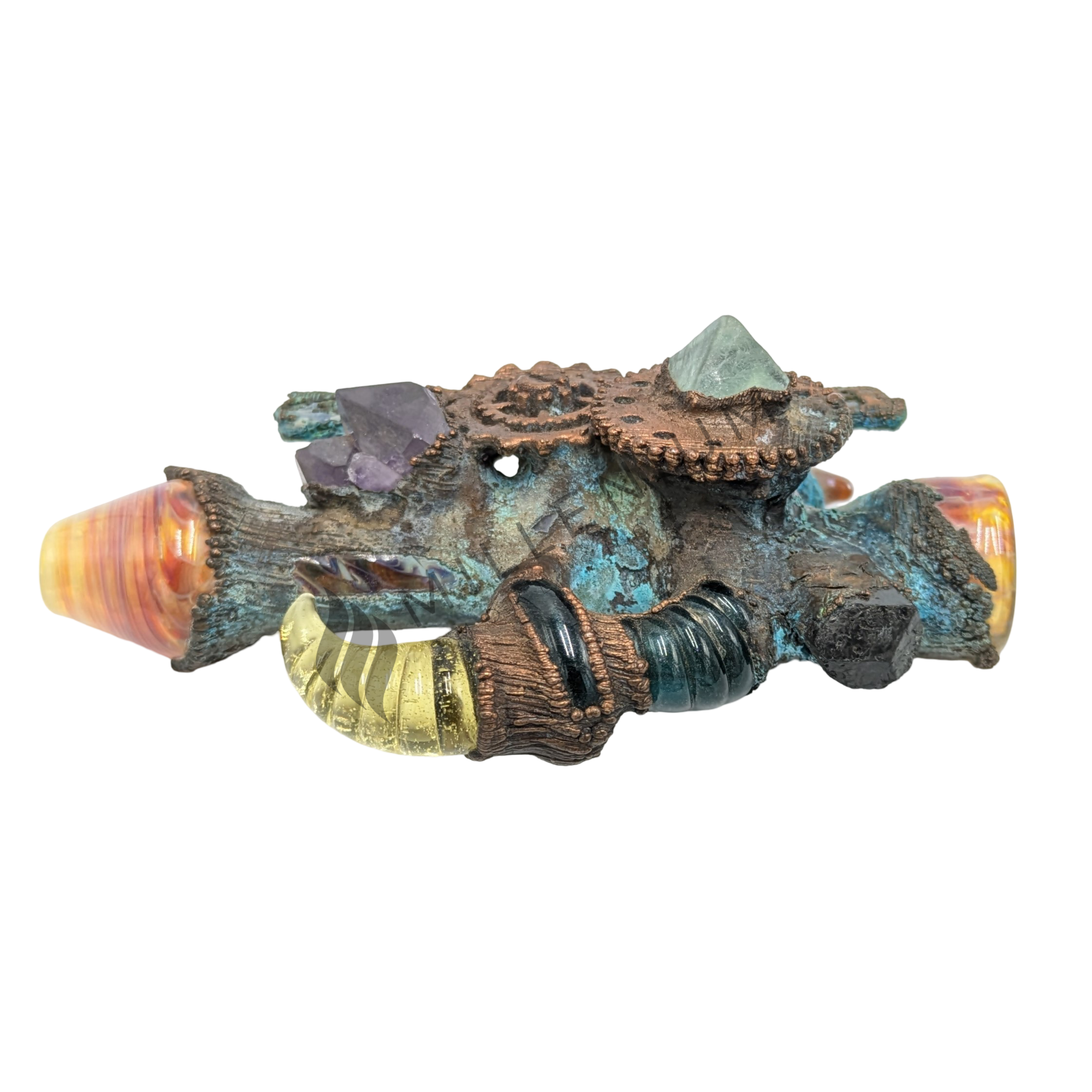 Glass Pipe | DJ Glass | Chillum | Electroplated | B