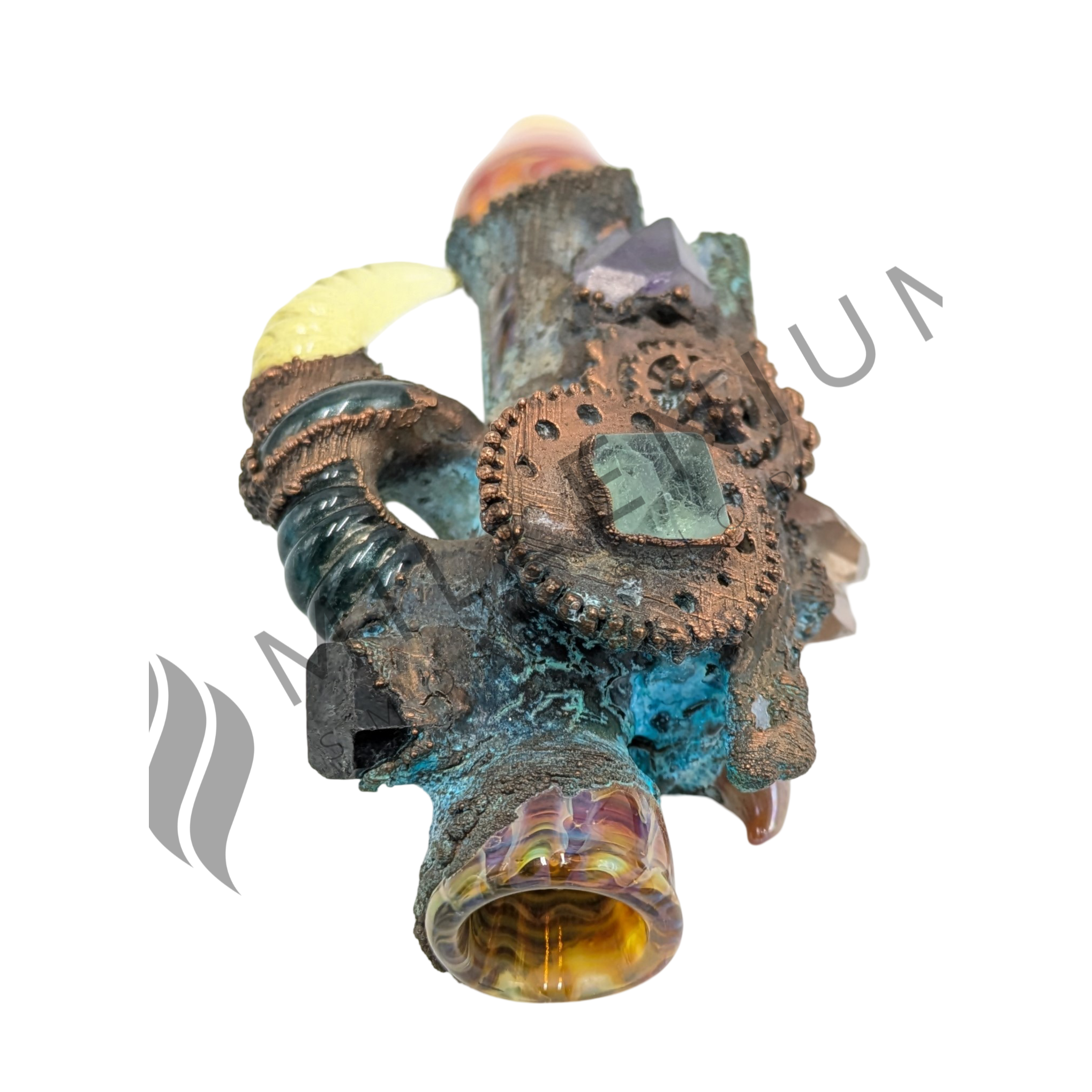 Glass Pipe | DJ Glass | Chillum | Electroplated | B