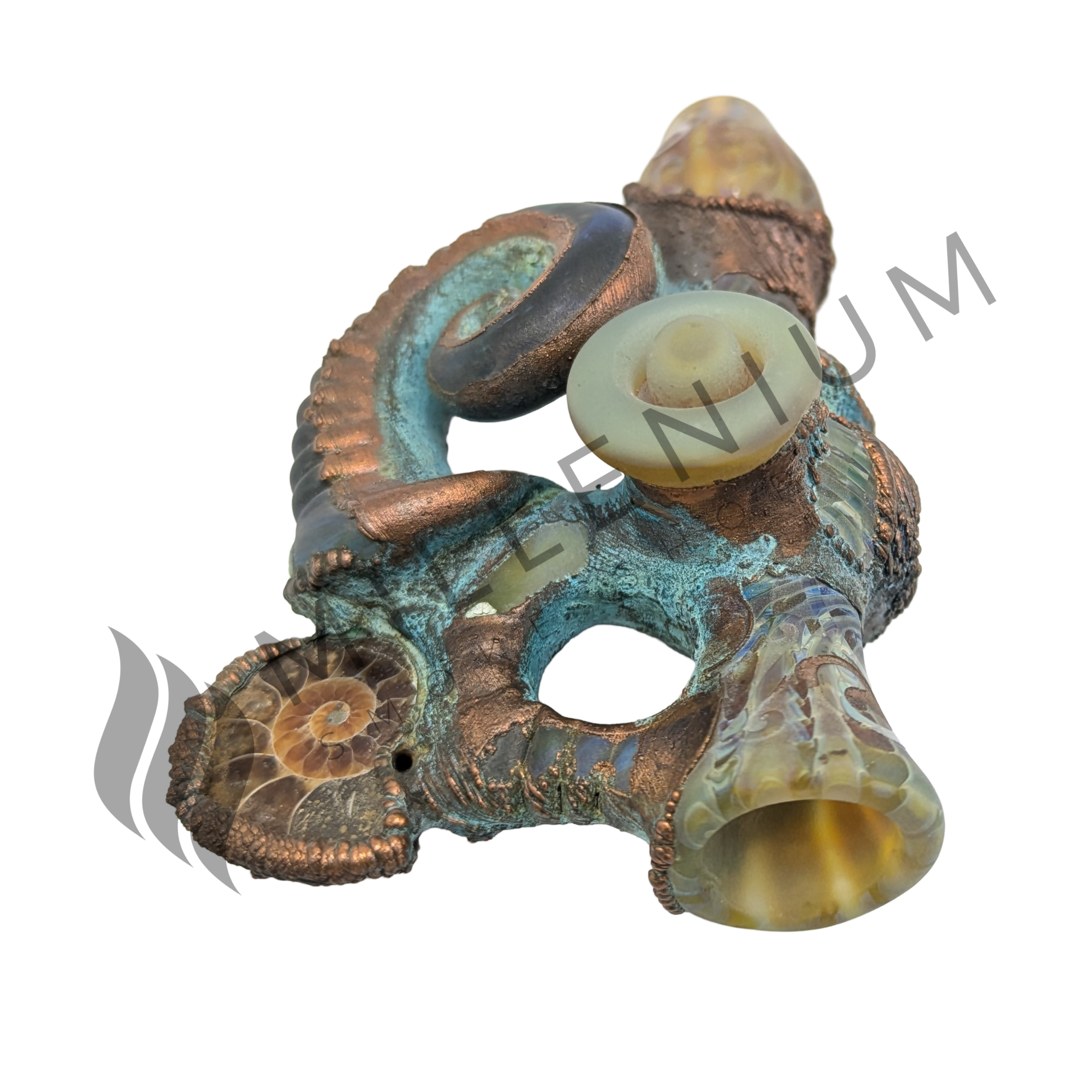 Glass Pipe | DJ Glass | Chillum | Electroplated | D