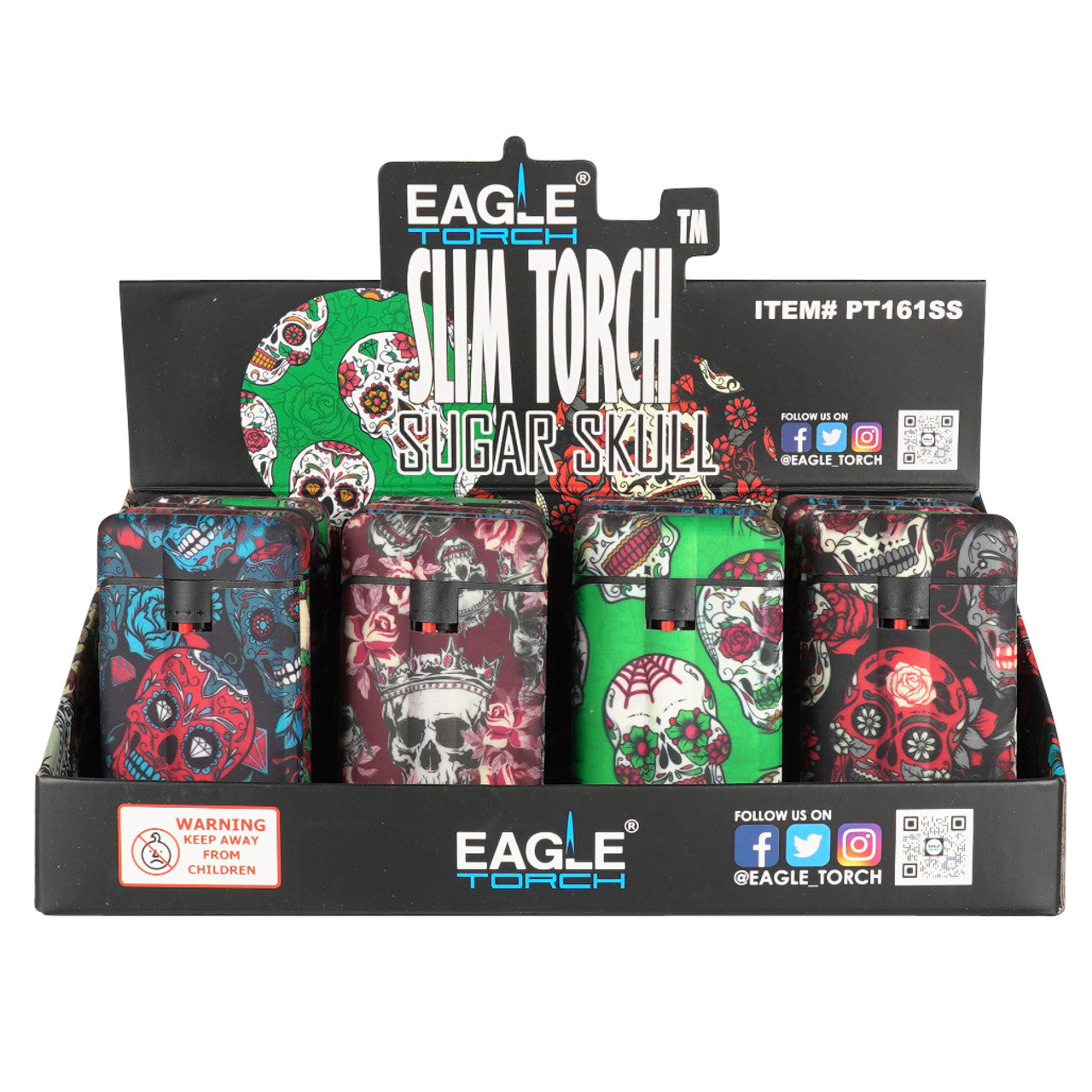 Torch | Eagle Sugar Skull Slim | PT161ss | Millenium Smoke Shop