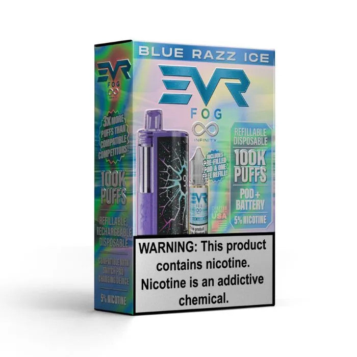 Disposible| EVR Fog| Blue Razz Ice