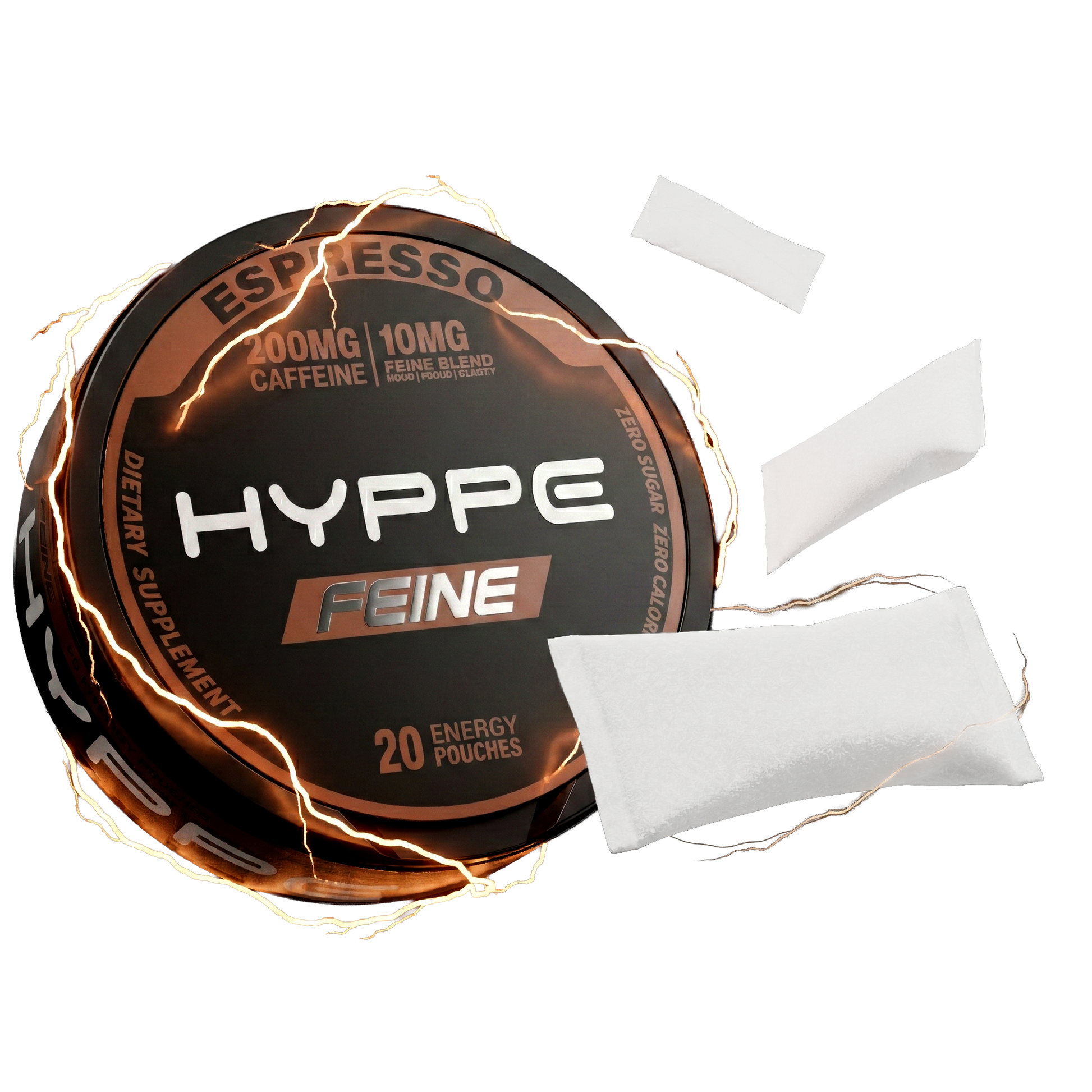 Caffiene | Energy Pouch | Hyppe | Feine | 20 Pack