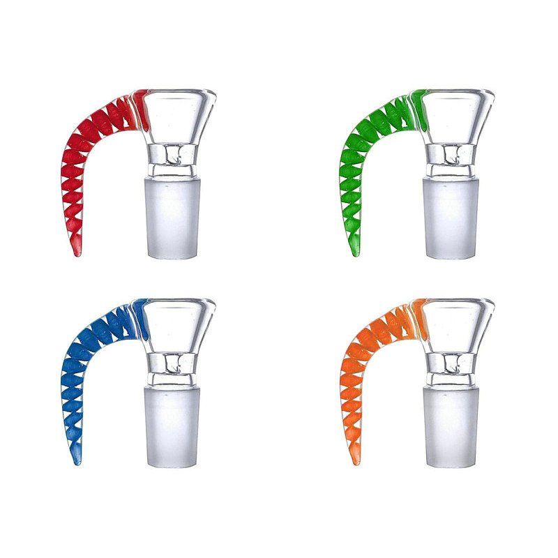 Bowl | Screen Slide w/Horn | 14mm | Millenium Smoke Shop