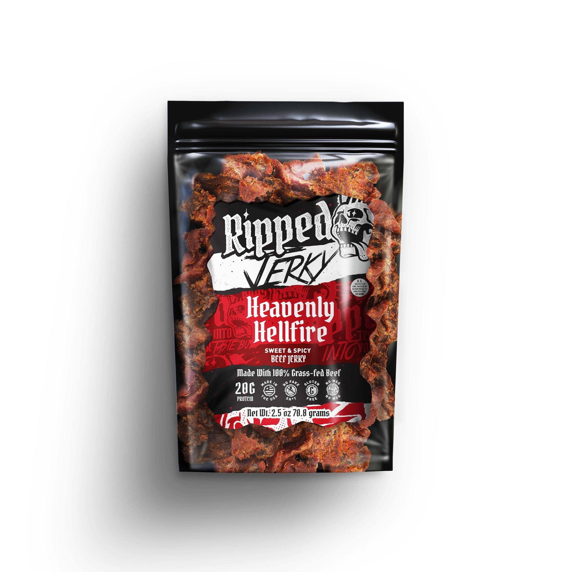 Beef Jerky | Ripped | 2.5oz | 20Grm Protien | Millenium Smoke Shop