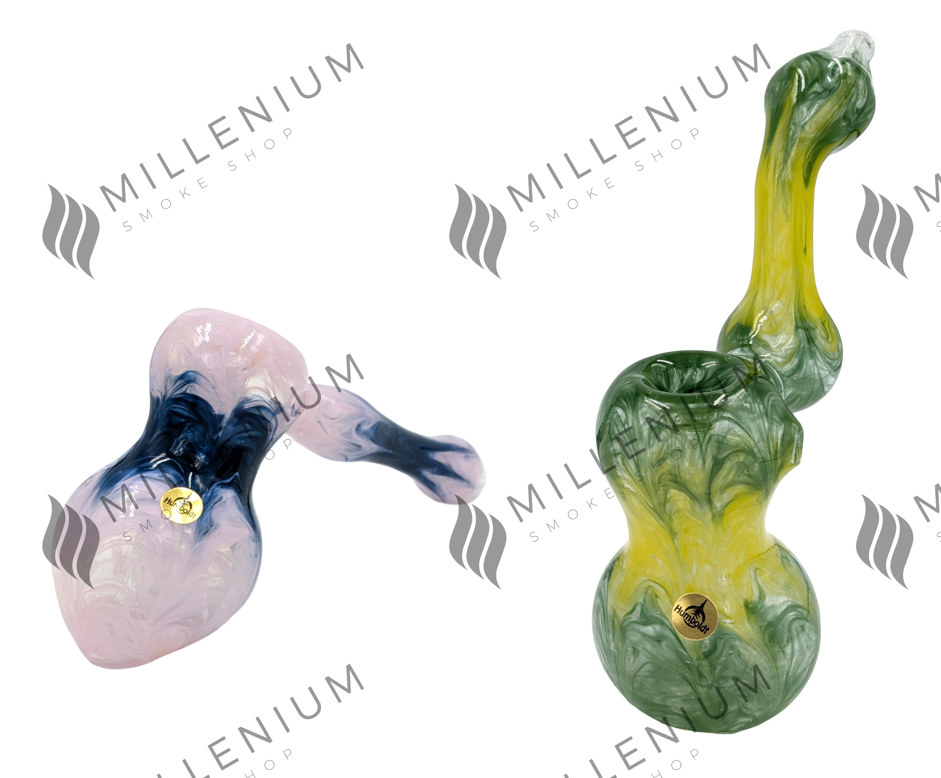 Bubbler | Humboldt Glass | Two Color Swirl