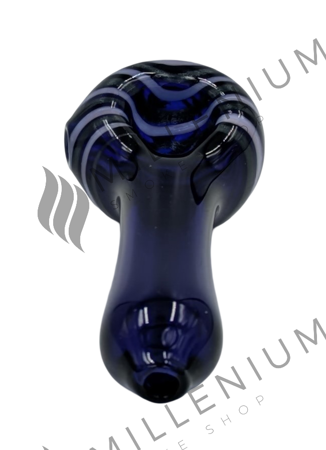 Glass Pipe | Humboldt Glass | Colored Swirl | Blue Base