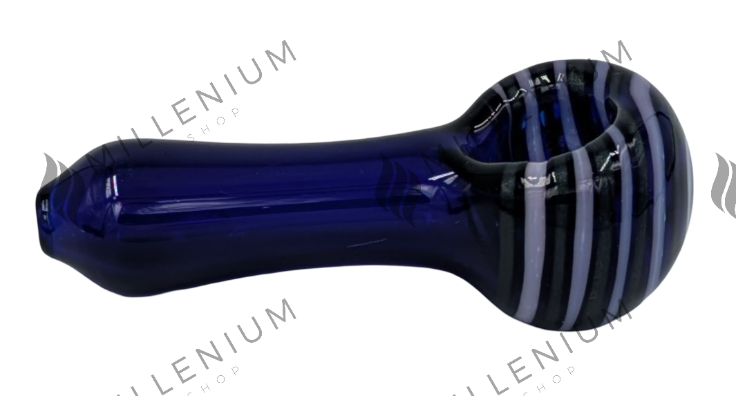 Glass Pipe | Humboldt Glass | Colored Swirl | Blue Base