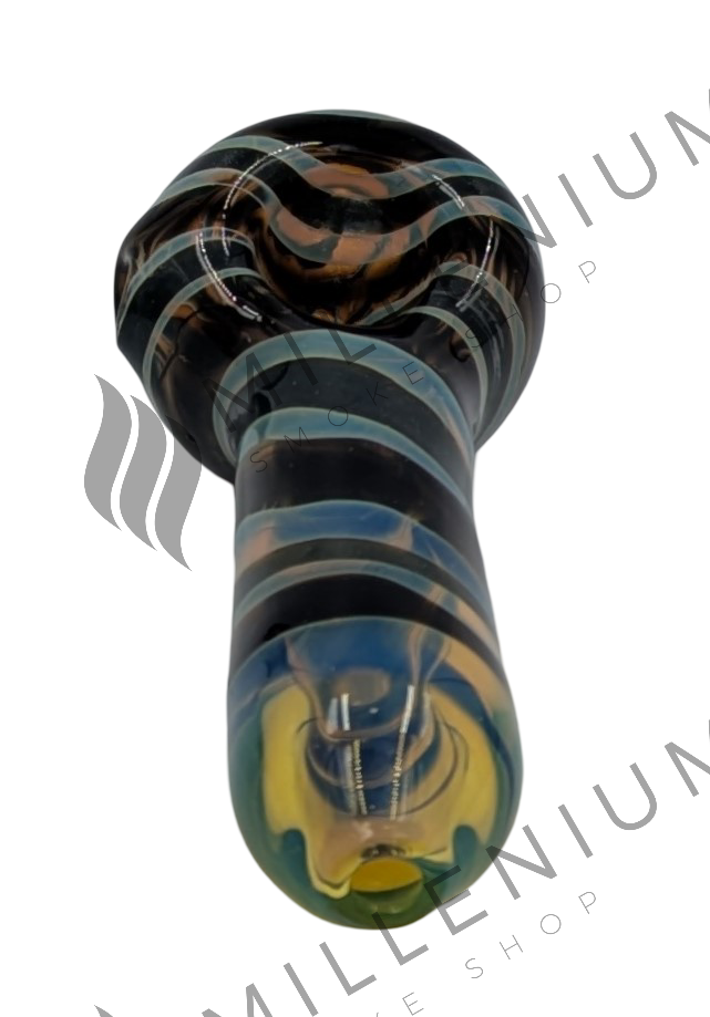 Glass Pipe | Humboldt Glass | Two Color Swirl