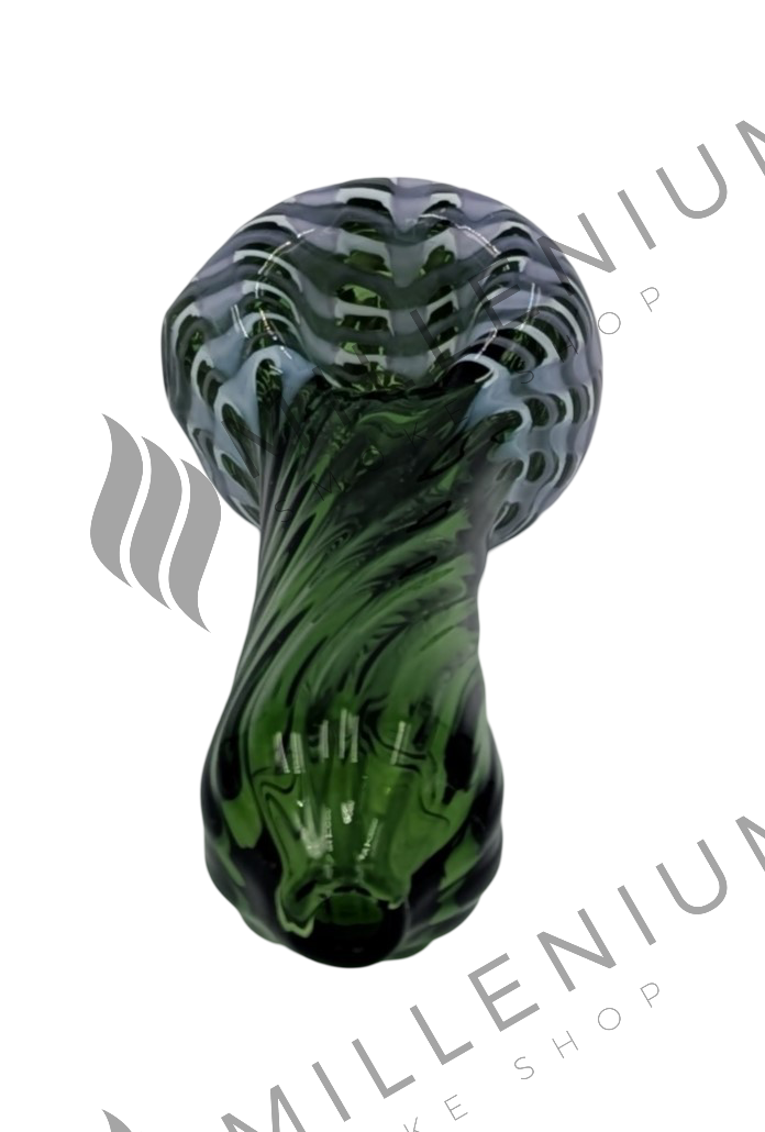 Glass Pipe | Humboldt Glass | Colored Ribbed Lines | Assorted