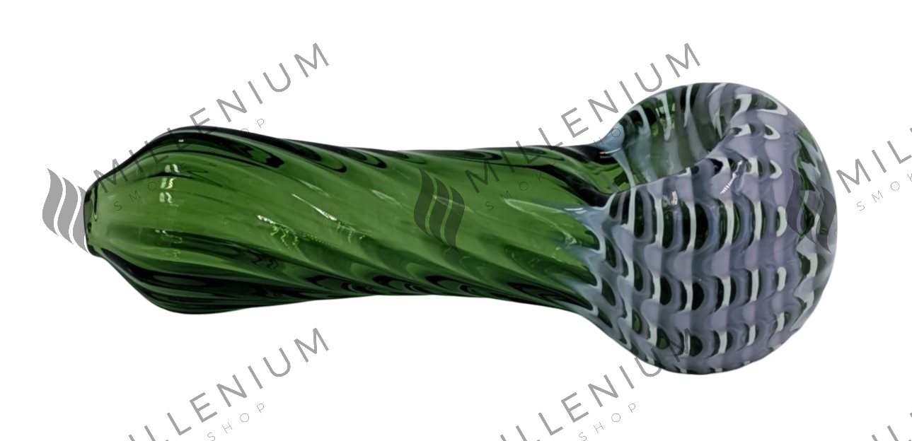 Glass Pipe | Humboldt Glass | Colored Ribbed Lines | Assorted