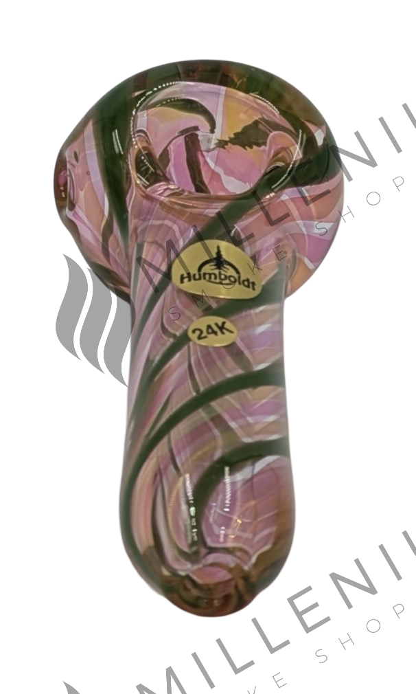 Glass Pipe | Humboldt Glass | Gold Lines | Assorted