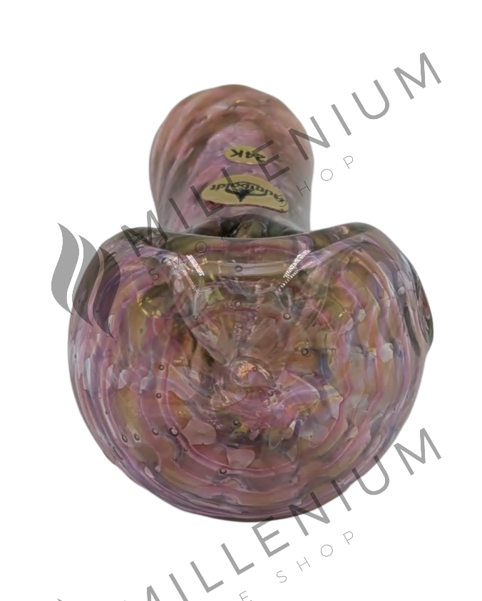 Glass Pipe | Humboldt Glass | Gold Wrap & Rake | Assorted