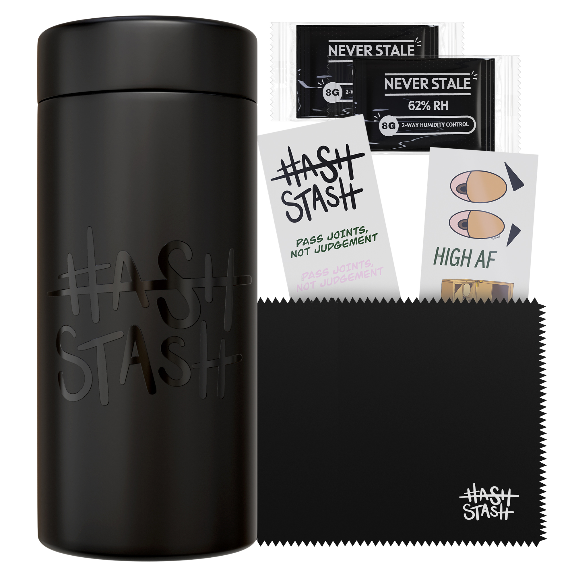 Hash Stash | OG Stash Jar | Black | 1oz