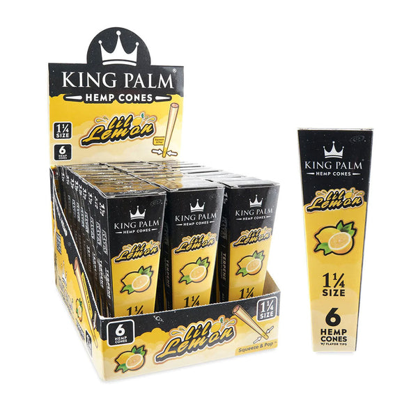 Cones | KIng Palm |  Hemp |1.25 | 6pack | Millenium Smoke Shop