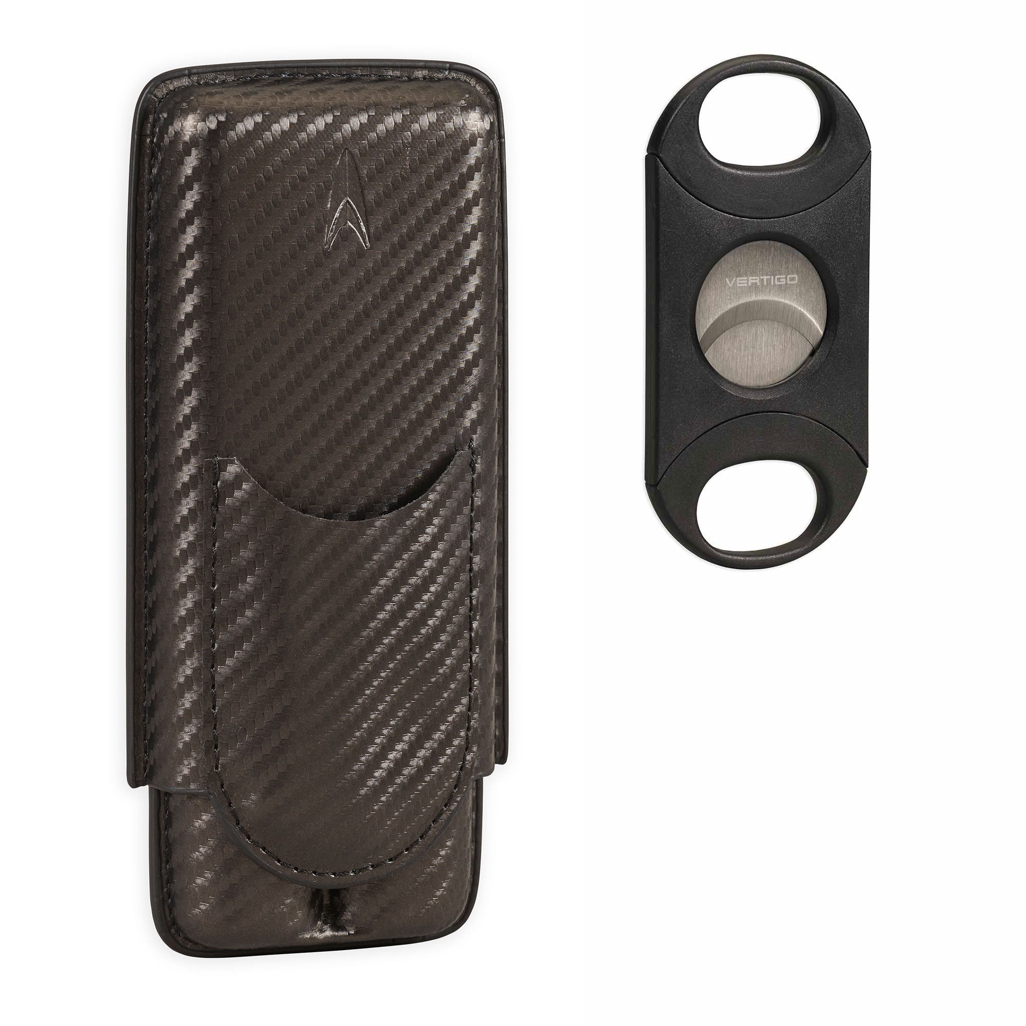 Cigar | Lotus | Carbon Fiber Case w/ Cigar Cutter |