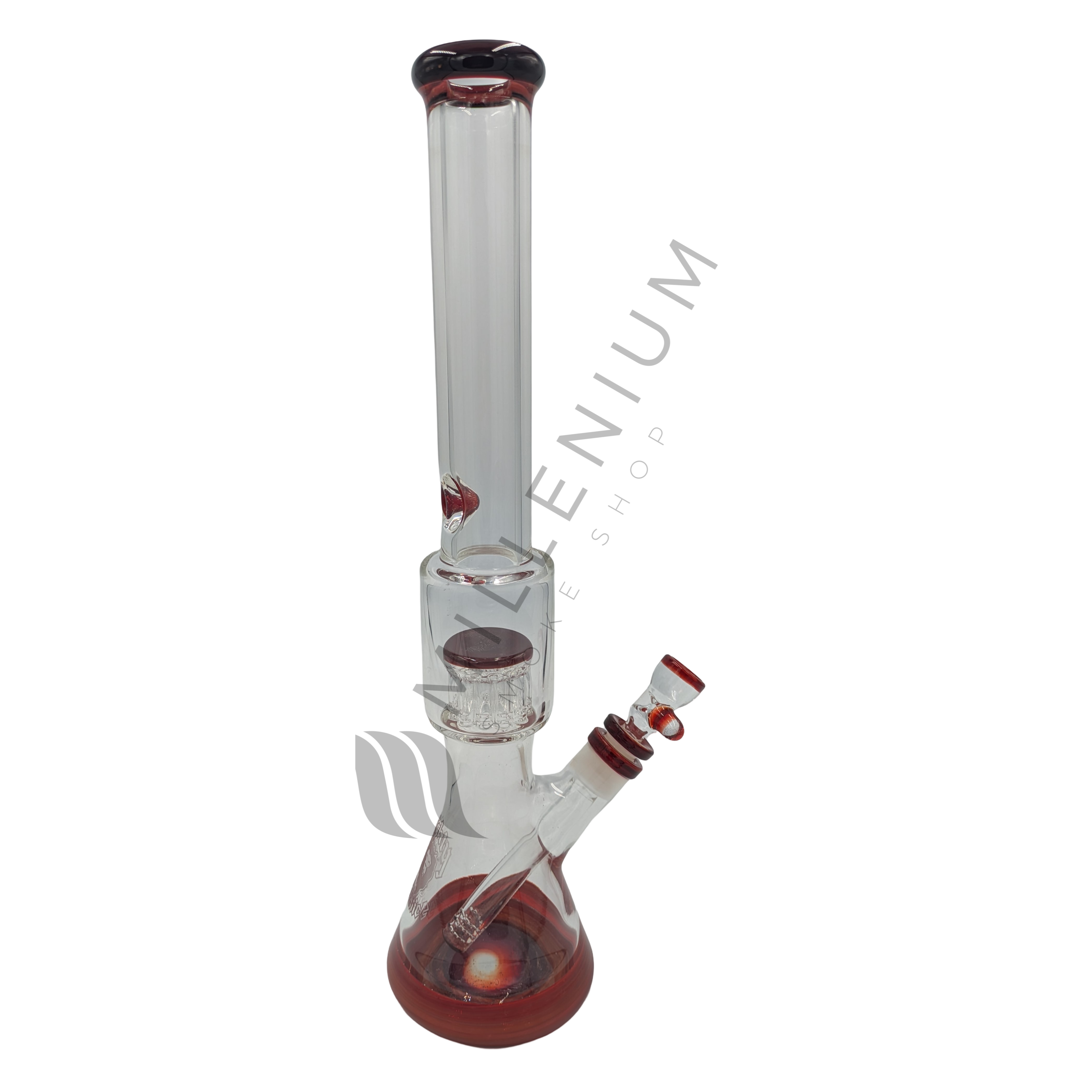Mighty Chalice | Waterpipe | Beaker | 12 Arm Tree Perc | Ruby