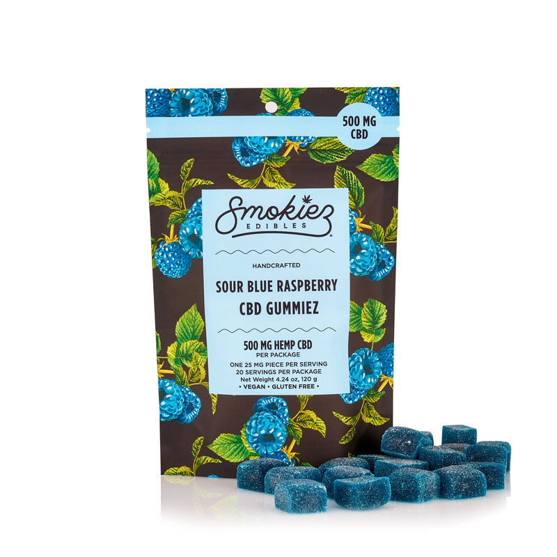 Smokiez | Sour Blue Raspberry | CBD | 500mg | 20ct