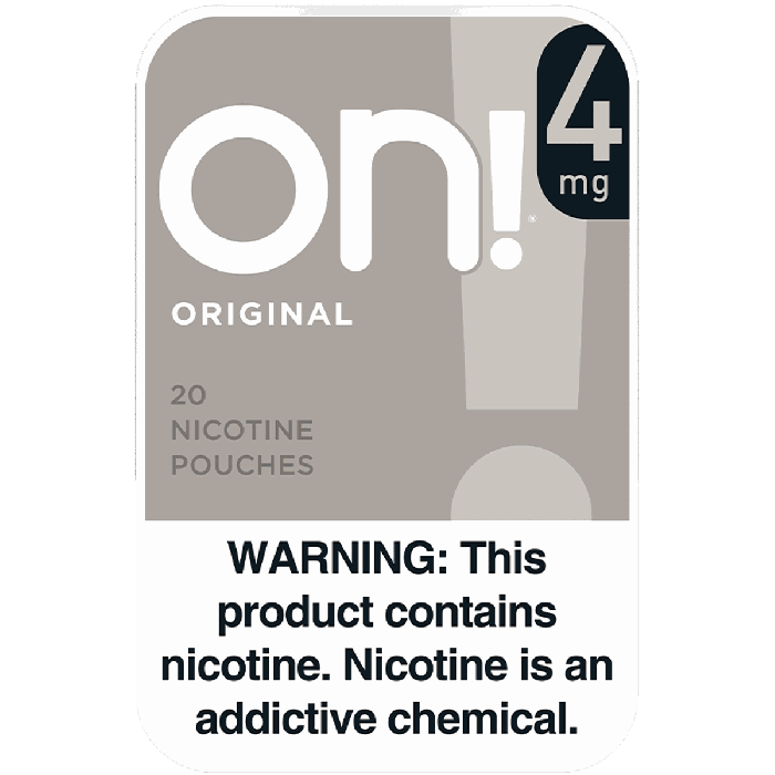 ON! | Nicotine pouches 4mg | Original