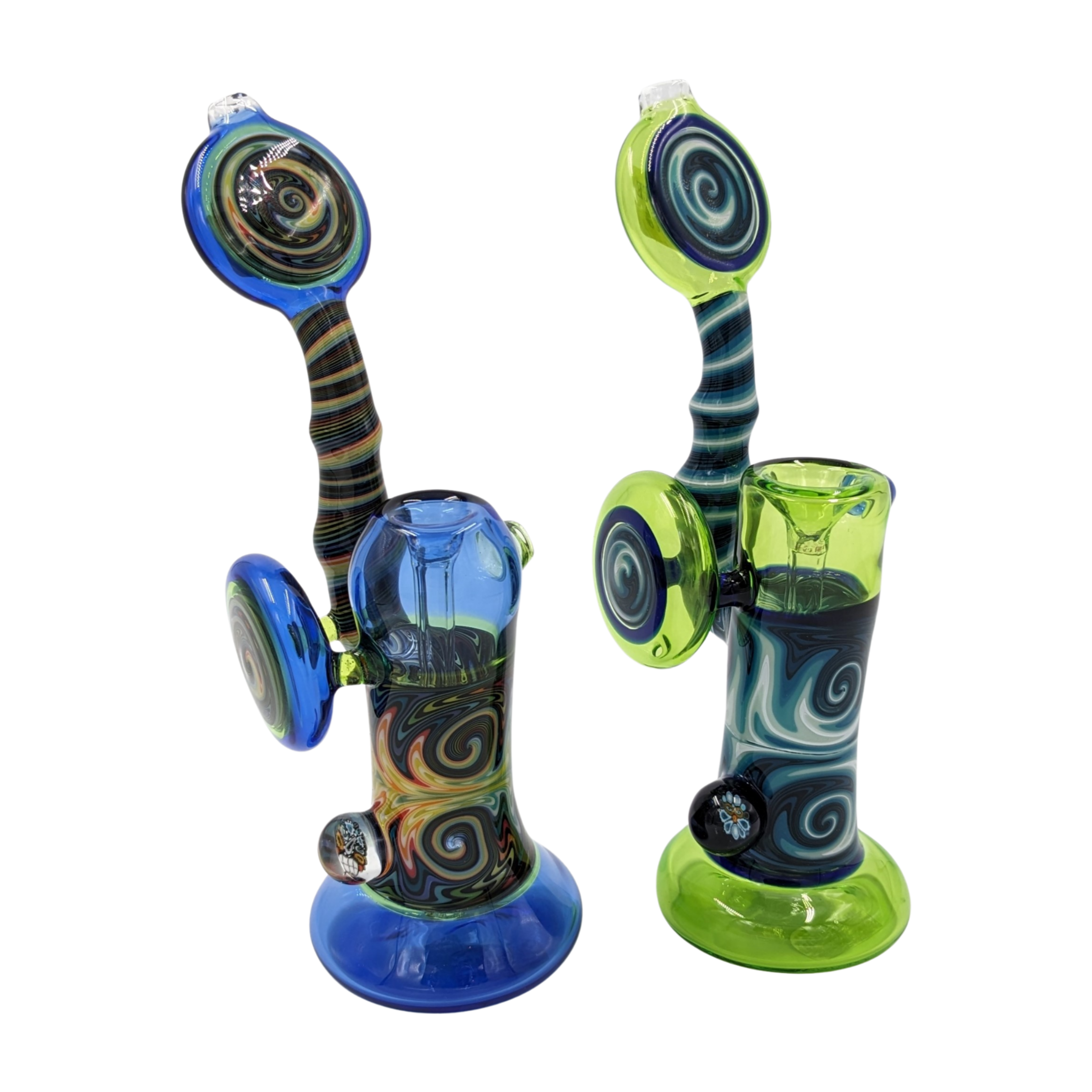 Bubbler | Realazation Glass| Reversal Line Work | Millenium Smoke Shop
